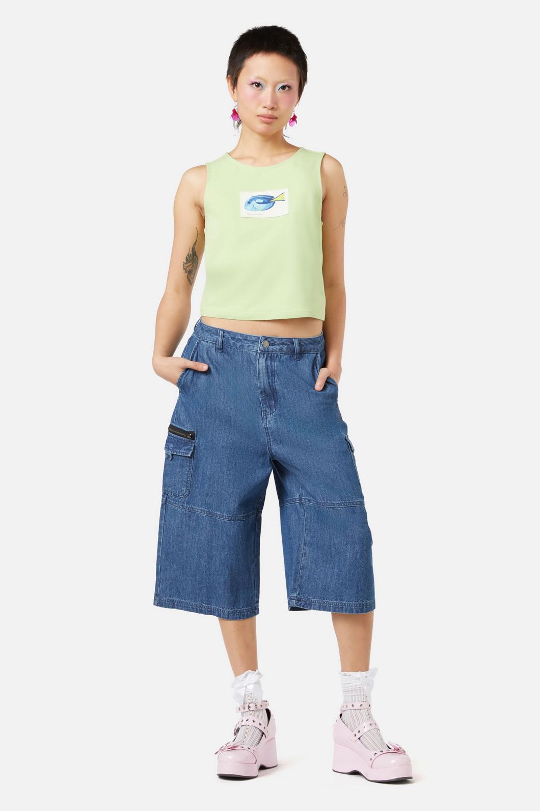 Dangerfield - Sandbank Jean Short - blue