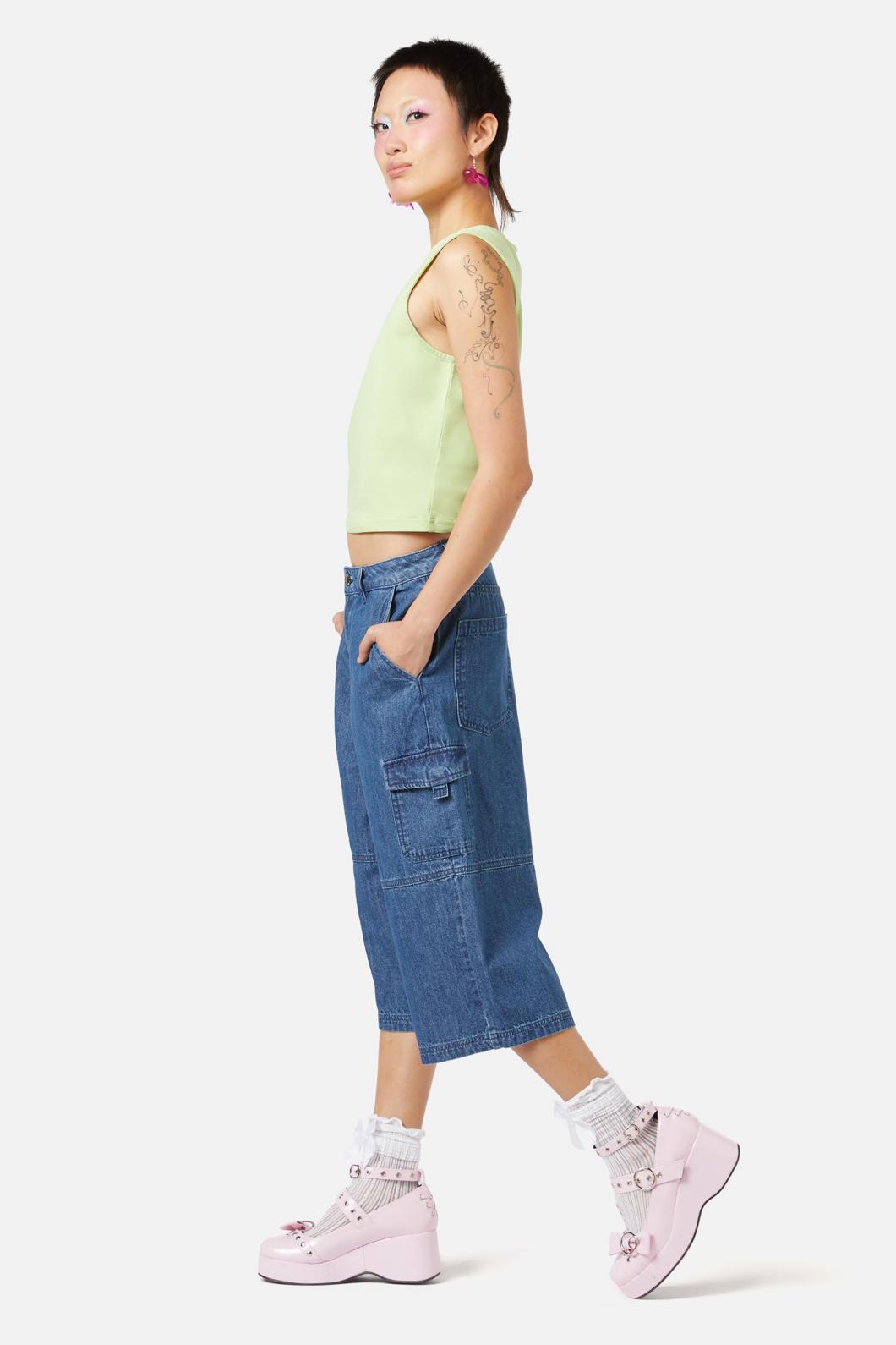 Dangerfield - Sandbank Jean Short - blue