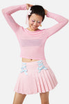 Dangerfield - Fairybread Anthem Mesh Top - hot-pink