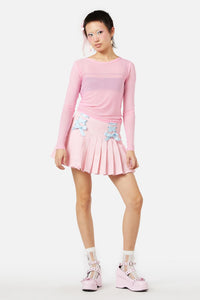 Dangerfield - Fairybread Anthem Mesh Top - hot-pink