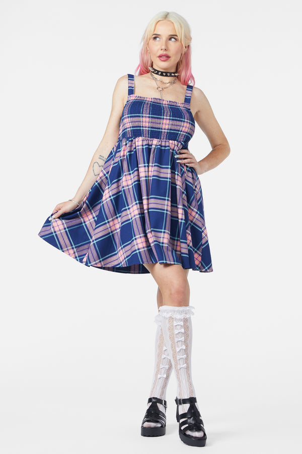 Dangerfield - Sandbank Tartan Dress - multi