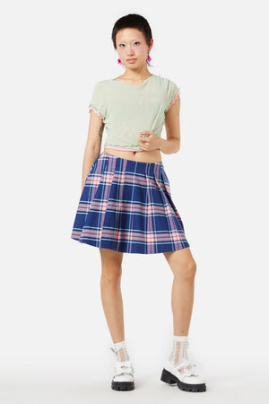 Dangerfield - Sandbank Tartan Skirt - multi