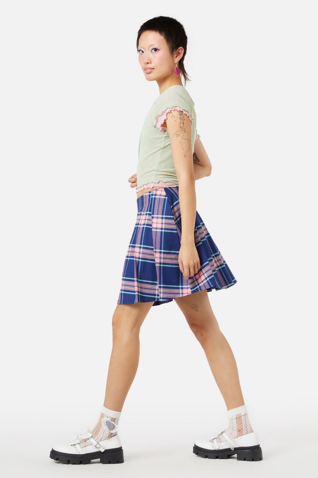 Dangerfield - Sandbank Tartan Skirt - multi