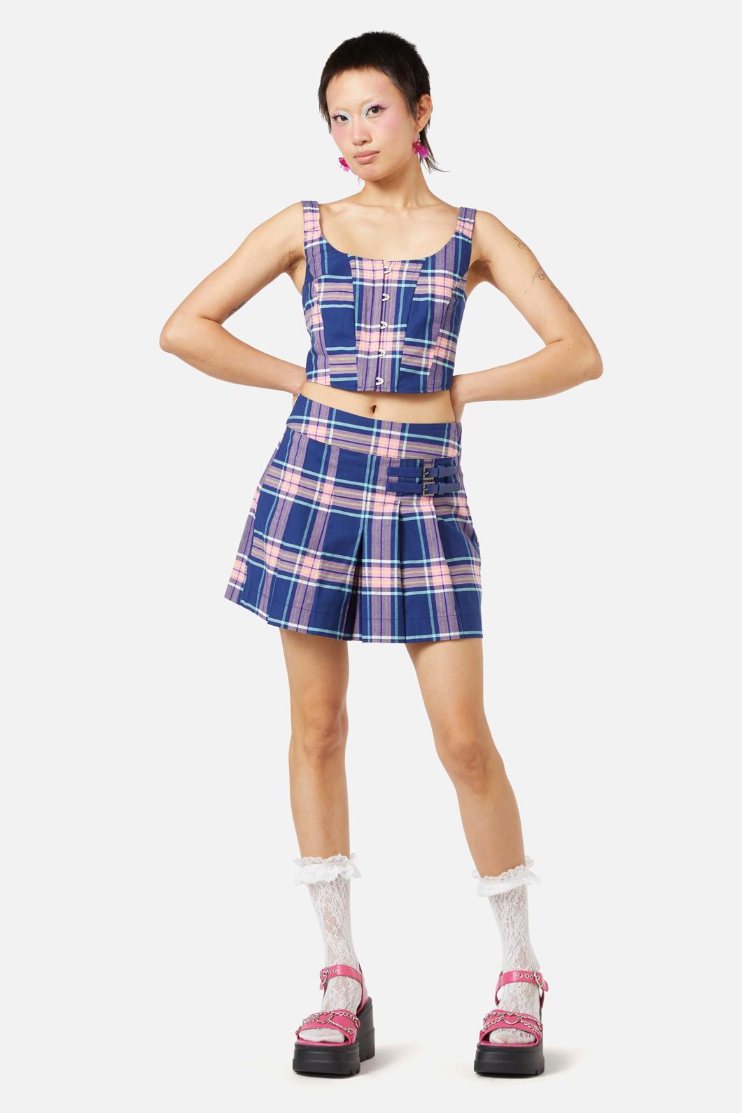 Dangerfield - Sandbank Tartan Corset - multi