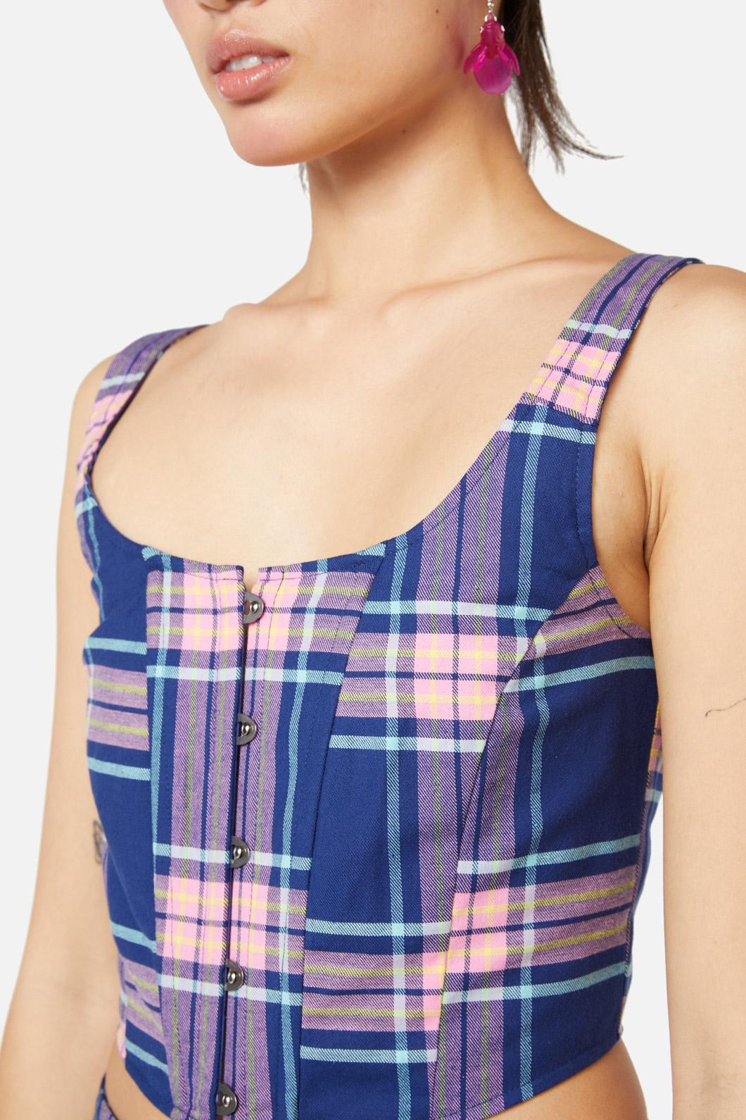 Dangerfield - Sandbank Tartan Corset - multi