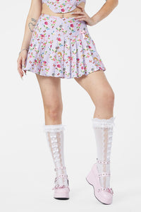 Dangerfield - Kitsch Kitty Print Skort - purple