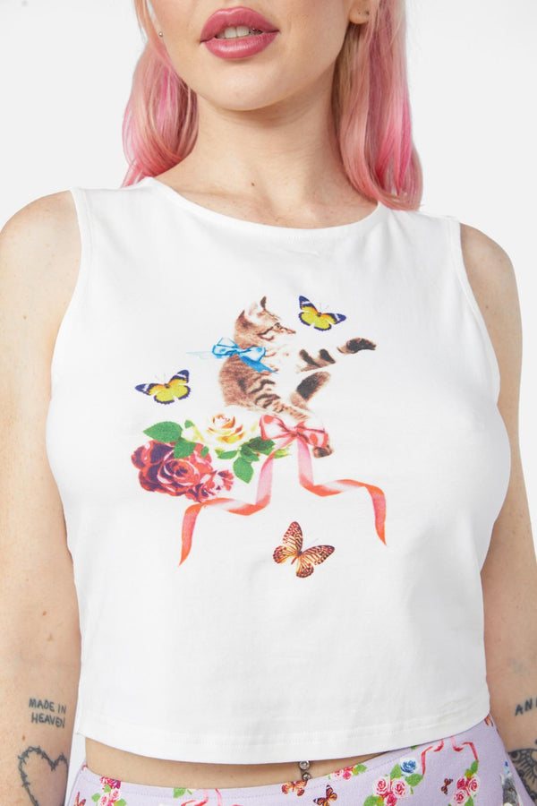 Dangerfield - Rose Garden Tank - cream