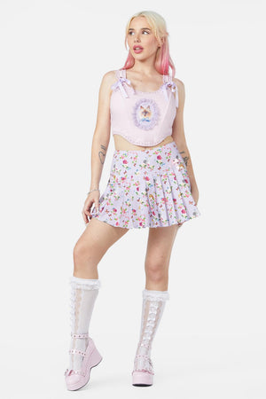 Dangerfield - Kitsch Kitty Corset Top - pink