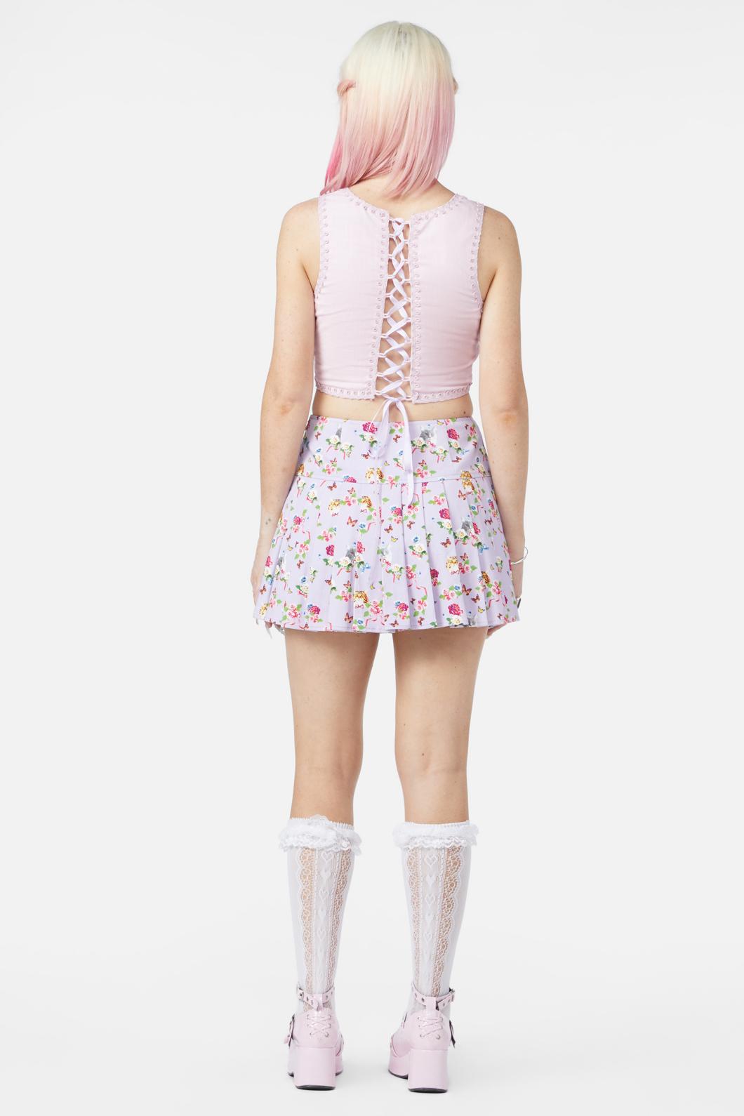 Dangerfield - Kitsch Kitty Corset Top - pink