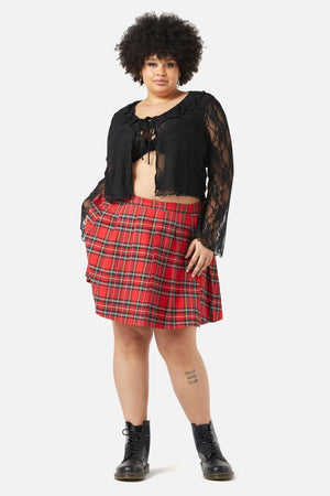 Dangerfield - Curve Willow Lace Overlay - black