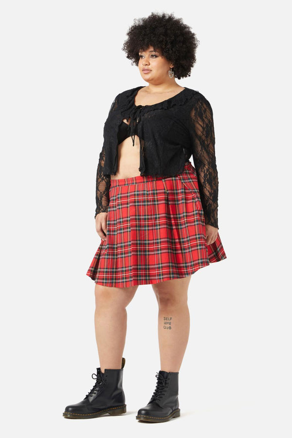 Dangerfield - Curve Willow Lace Overlay - black