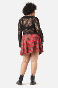 Dangerfield - Curve Willow Lace Overlay - black