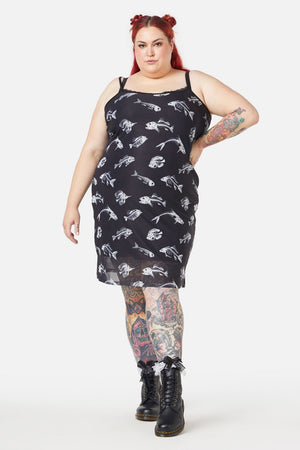 Dangerfield - Curve Deep Dive Dress - black