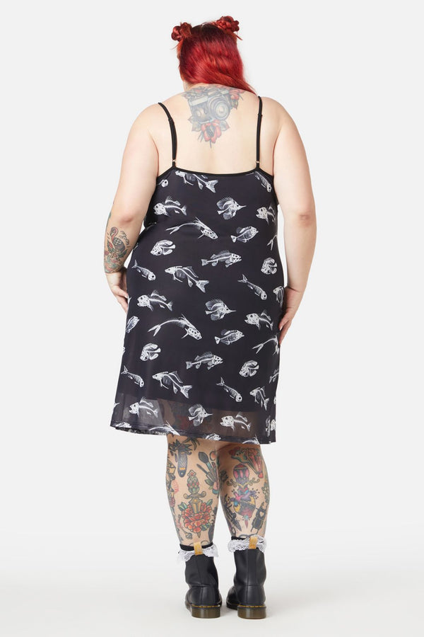 Dangerfield - Curve Deep Dive Dress - black