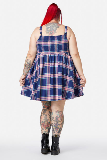 Dangerfield - Curve Sandbank Tartan Dress - multi