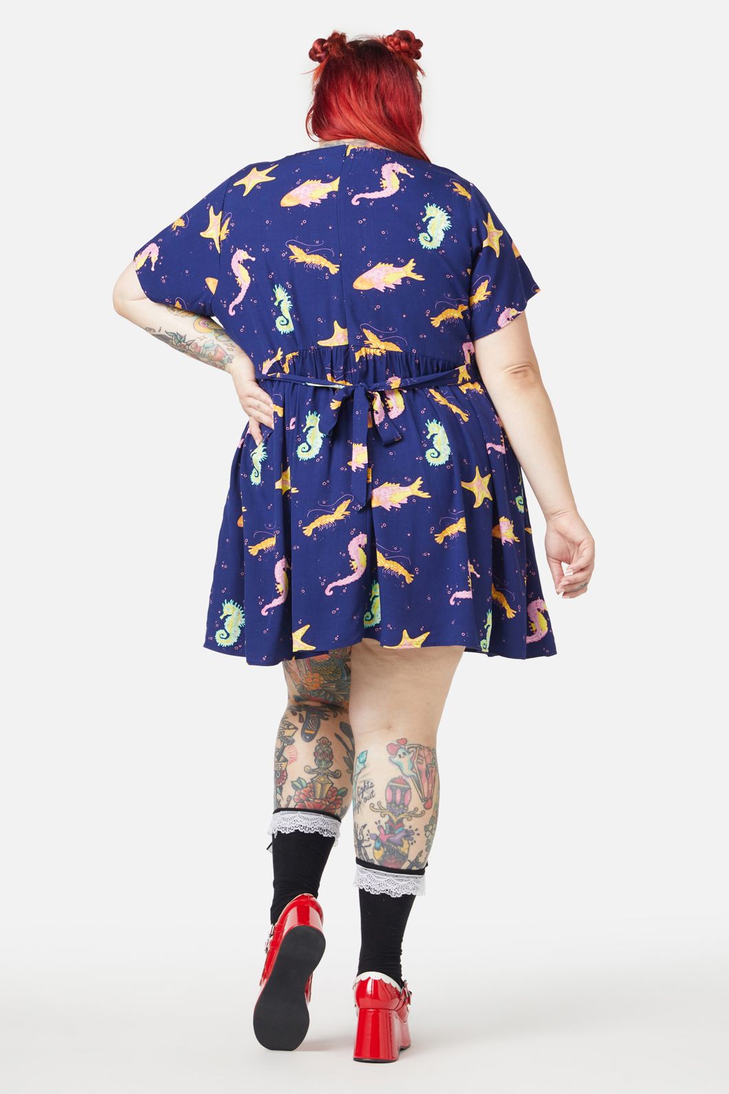 Dangerfield - Curve Riptide Dress - navy