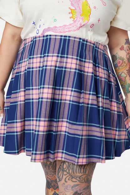 Dangerfield - Curve Sandbank Tartan Skirt - multi