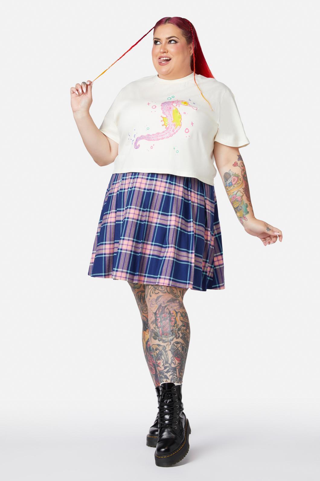 Dangerfield - Curve Seahorse Tee - cream