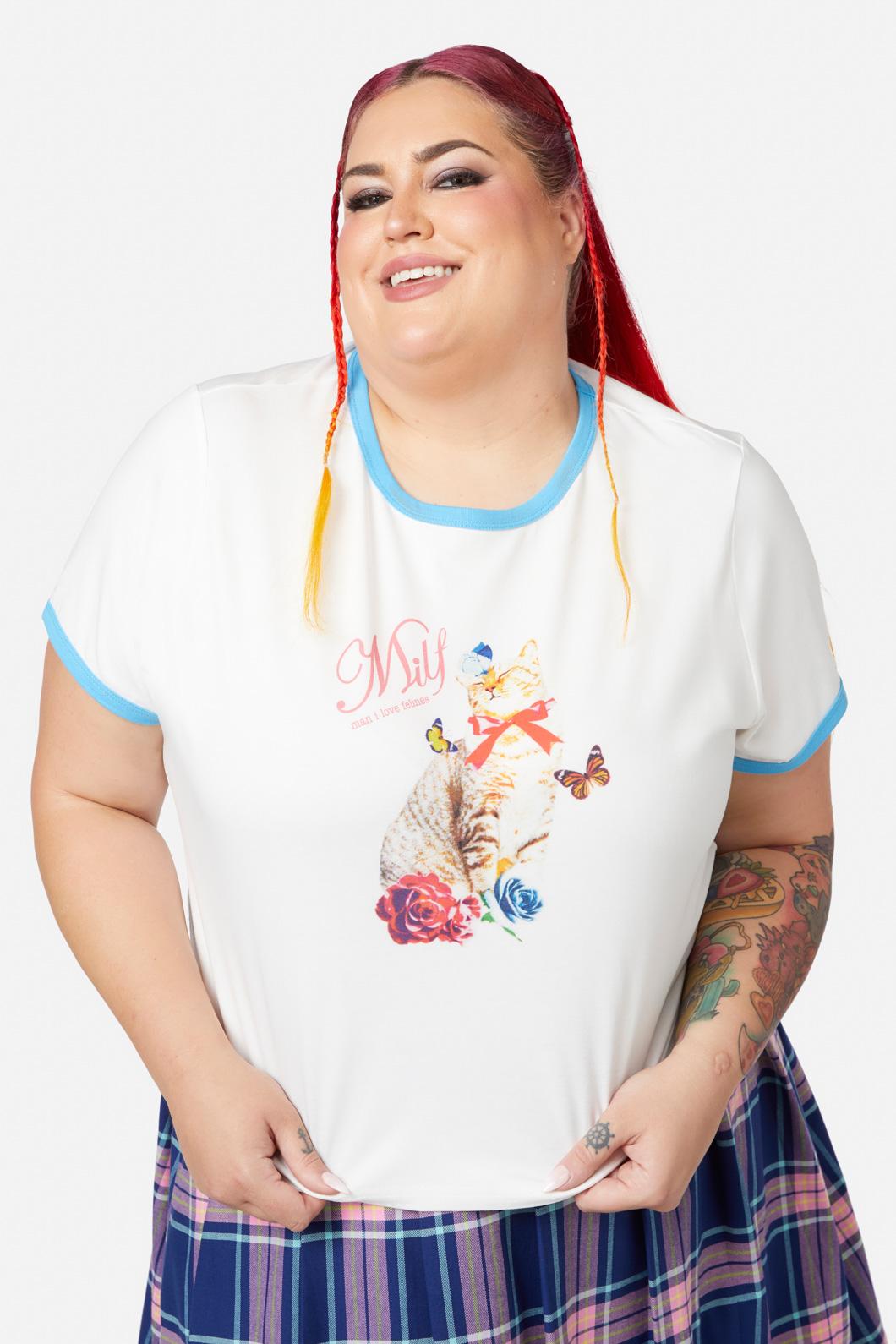 Dangerfield - Curve Milf Tee - cream