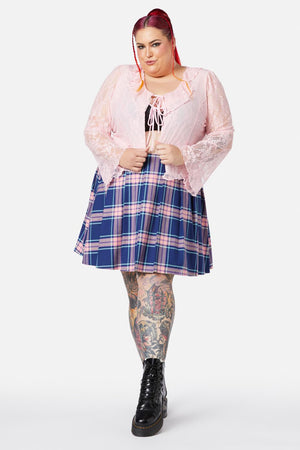 Dangerfield - Curve Cat Napping Top - pink