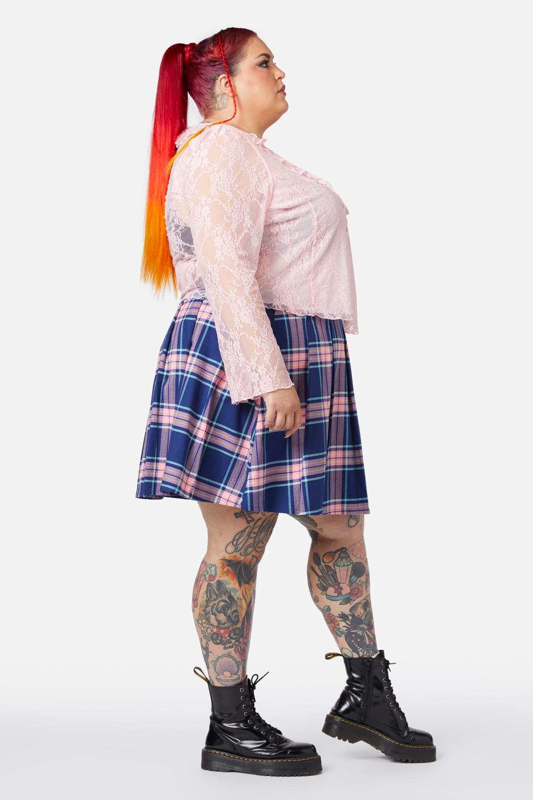 Dangerfield - Curve Cat Napping Top - pink