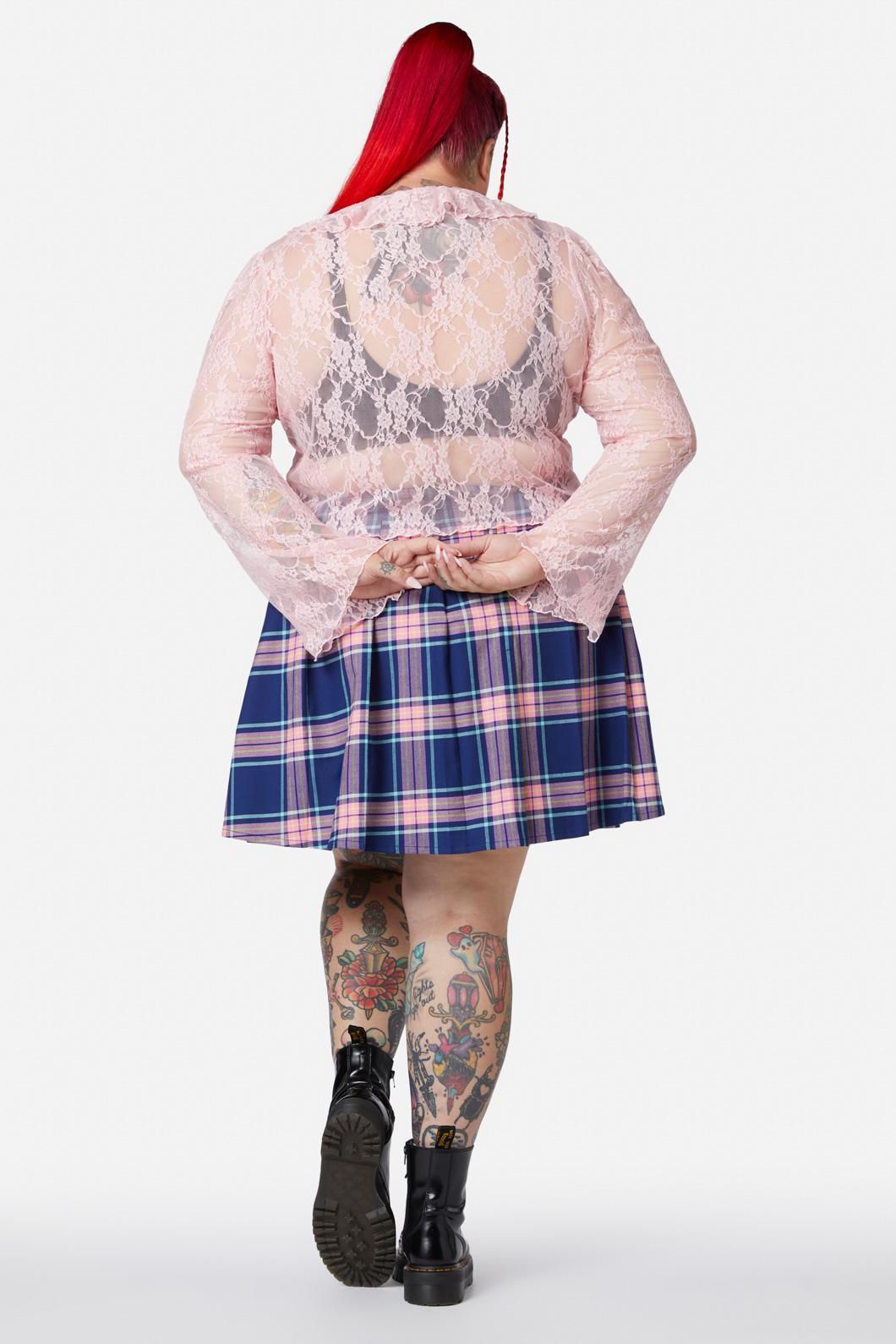 Dangerfield - Curve Cat Napping Top - pink