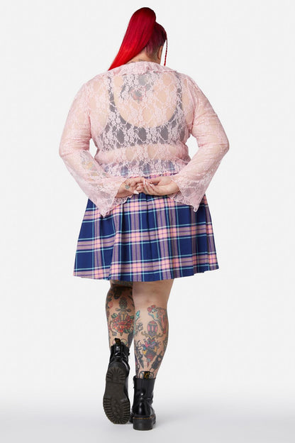 Dangerfield - Curve Cat Napping Top - pink