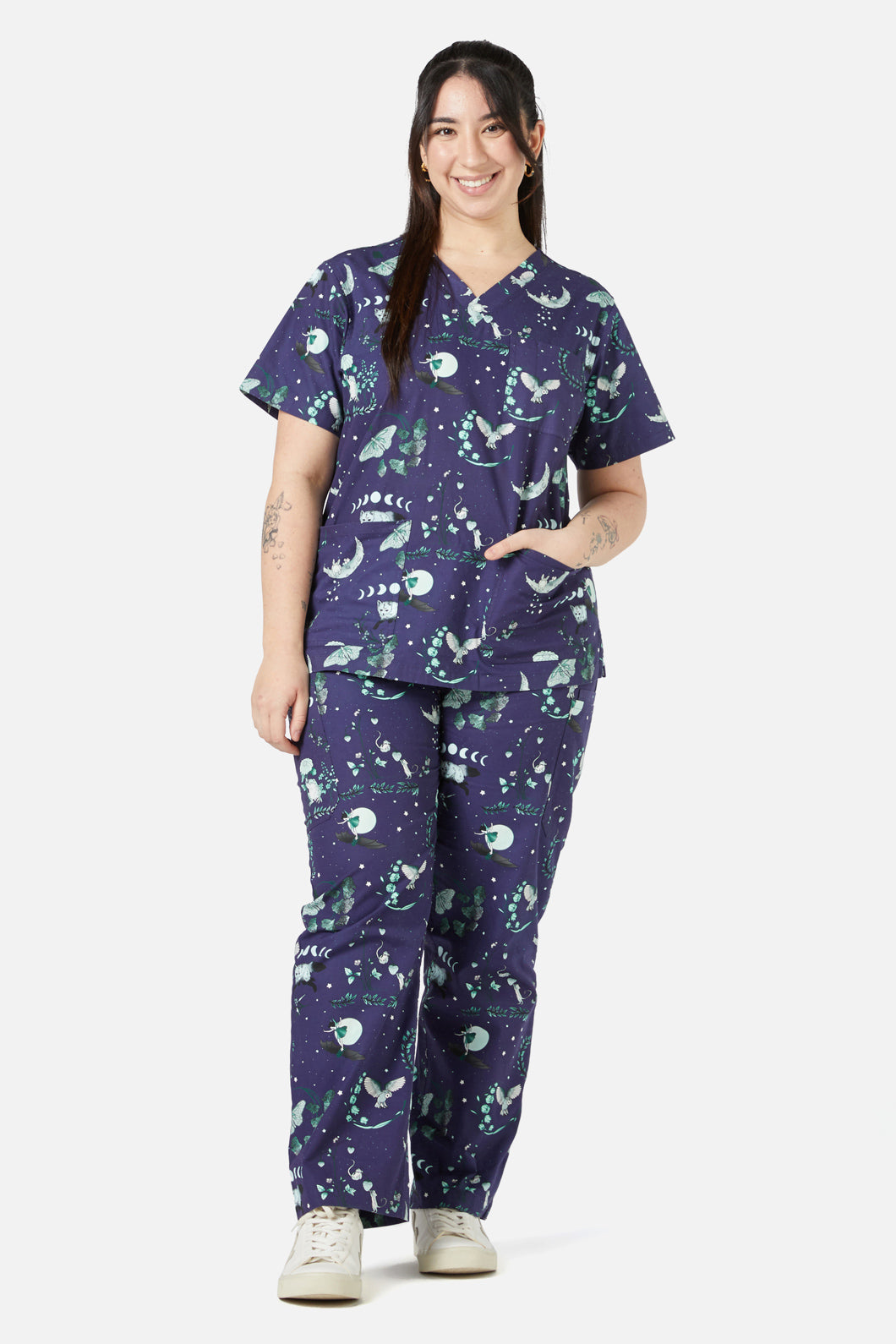 Scrubs With Love - Nocturnal Scrub Set - navy