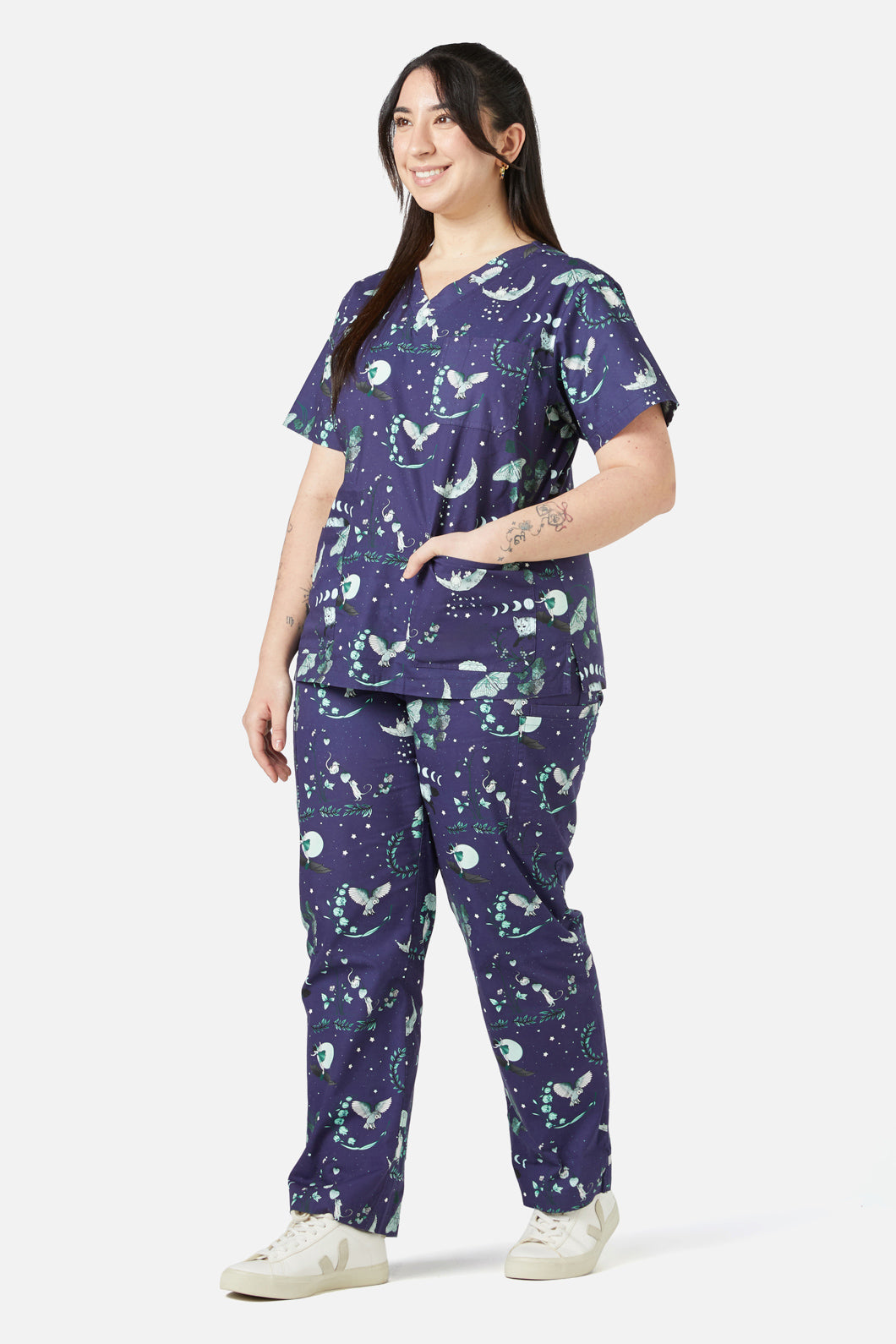 Scrubs With Love - Nocturnal Scrub Set - navy