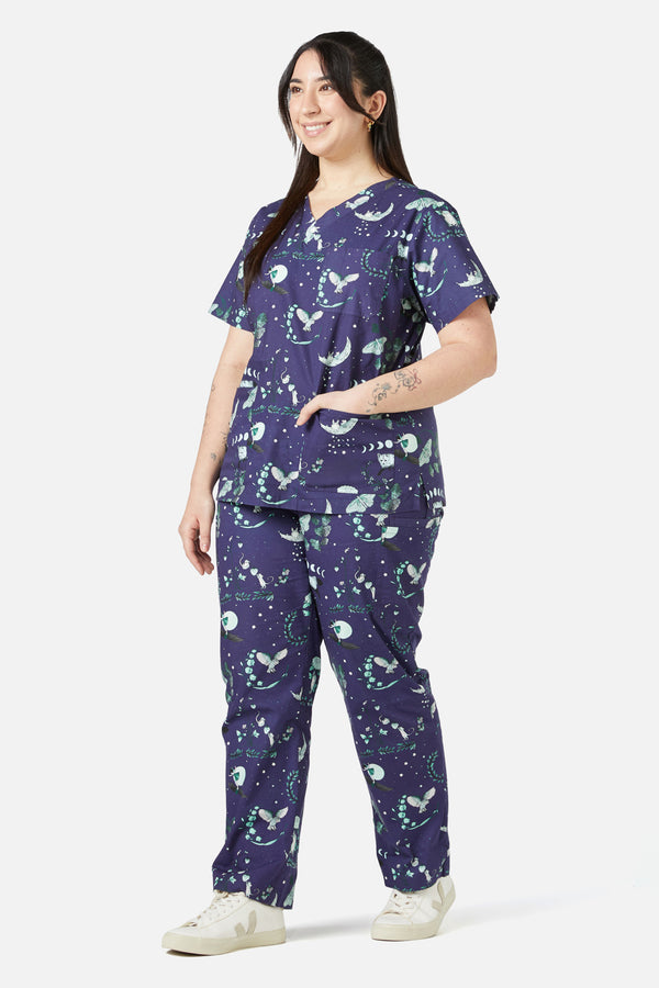 Scrubs With Love - Nocturnal Scrub Set - navy
