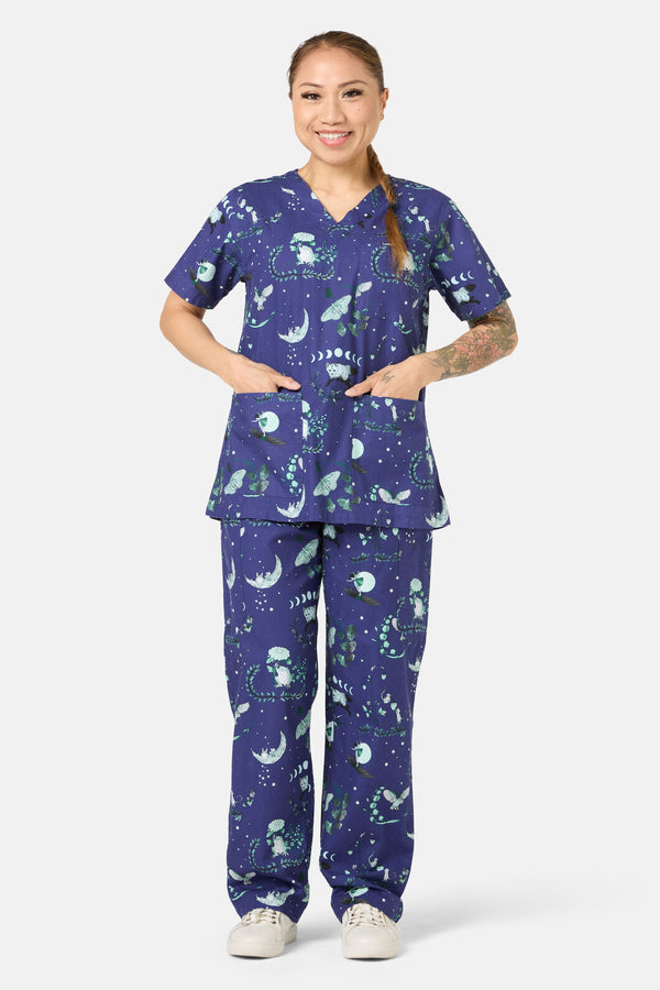 Scrubs With Love - Nocturnal Scrub Set - navy