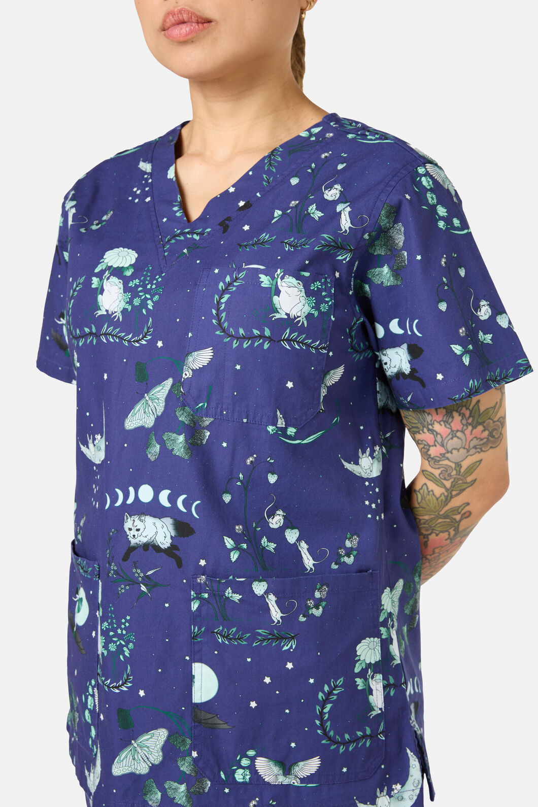 Scrubs With Love - Nocturnal Scrub Set - navy