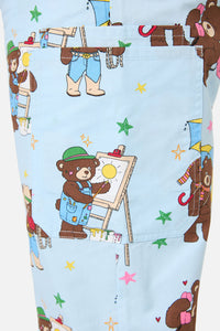 Dangerfield - Teddy Bear Scrub Set - blue