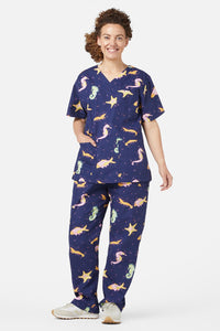 Dangerfield - Riptide Scrub Set - navy
