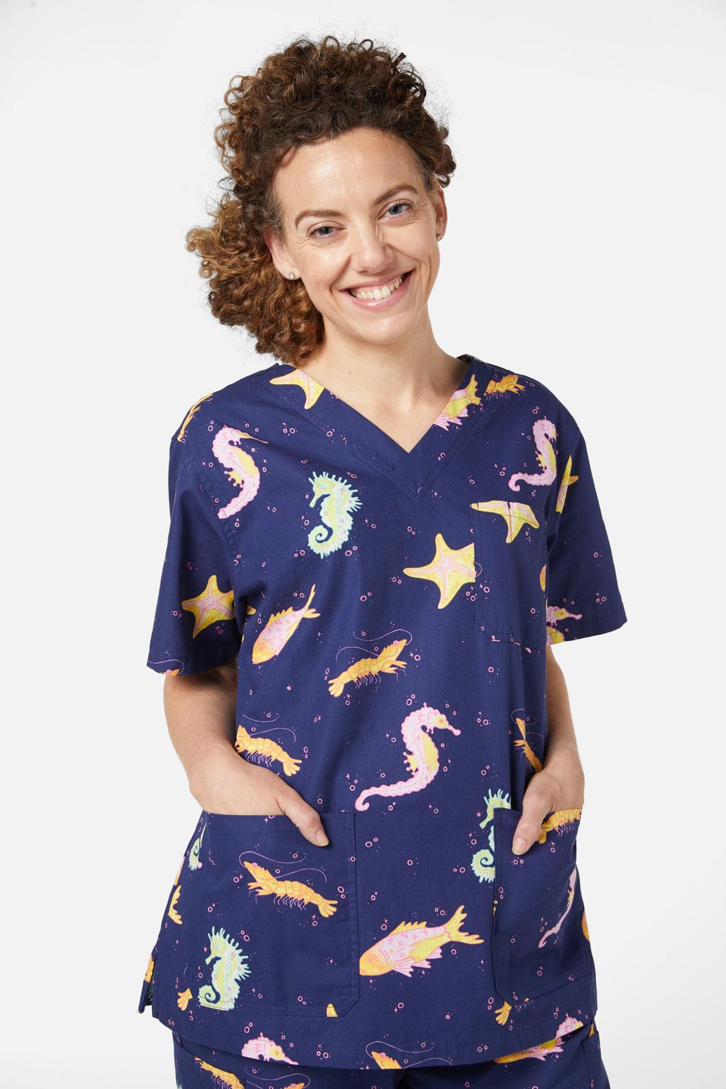 Dangerfield - Riptide Scrub Set - navy