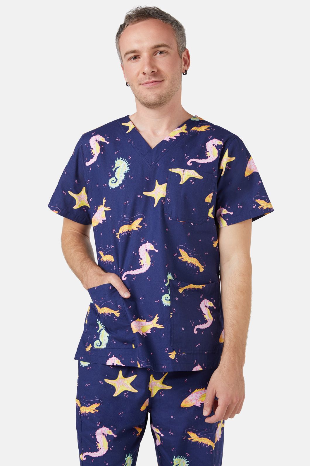 Dangerfield - Riptide Scrub Set - navy