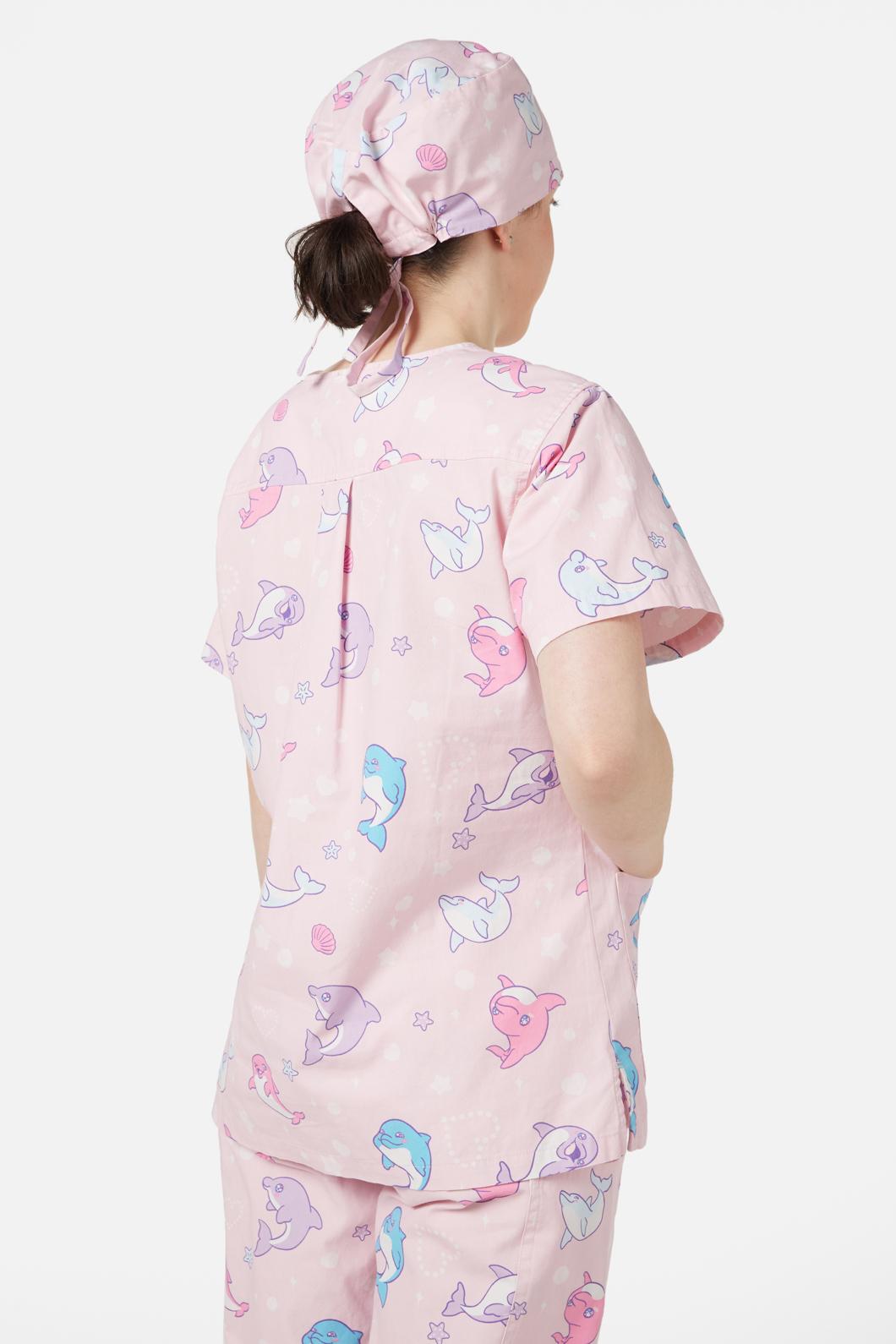 Dangerfield - Dolphin Scrub Hat - pink