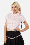 Dangerfield - Heart Strings Blouse - pink