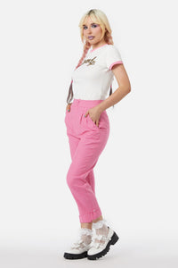 Dangerfield - Maybelle Houndstooth Capris - pink
