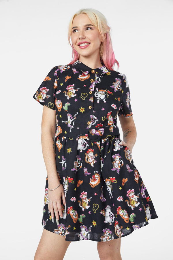 Dangerfield - Meowdy Dress - black