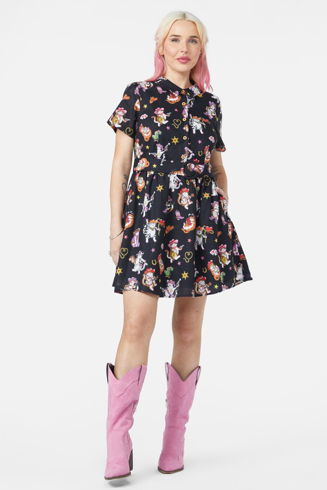 Dangerfield - Meowdy Dress - black