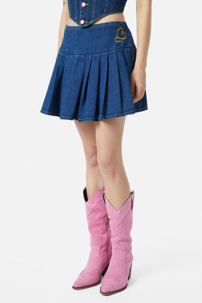 Dangerfield - Bandit Denim Skort - blue
