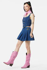 Dangerfield - Bandit Denim Skort - blue