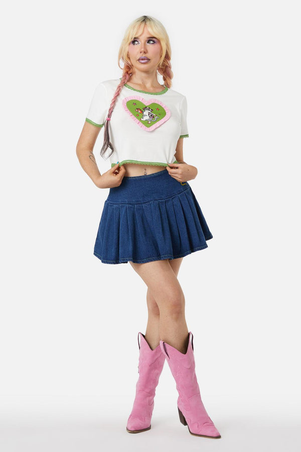 Dangerfield - Ranch Crop Tee - cream