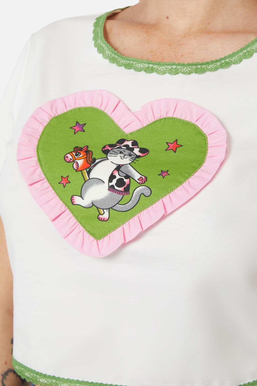 Dangerfield - Ranch Crop Tee - cream