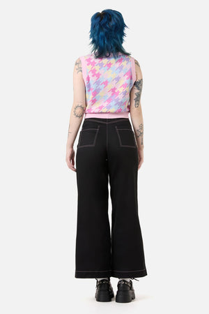 Dangerfield - Never Mind Rainbow Houndstooth Vest - multi