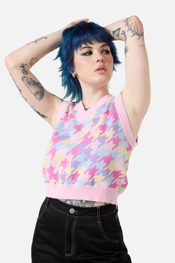 Dangerfield - NeverMindRainbowHoundstoothVes - multi