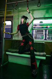 Dangerfield - Catwalk Assassin Jean - black-red