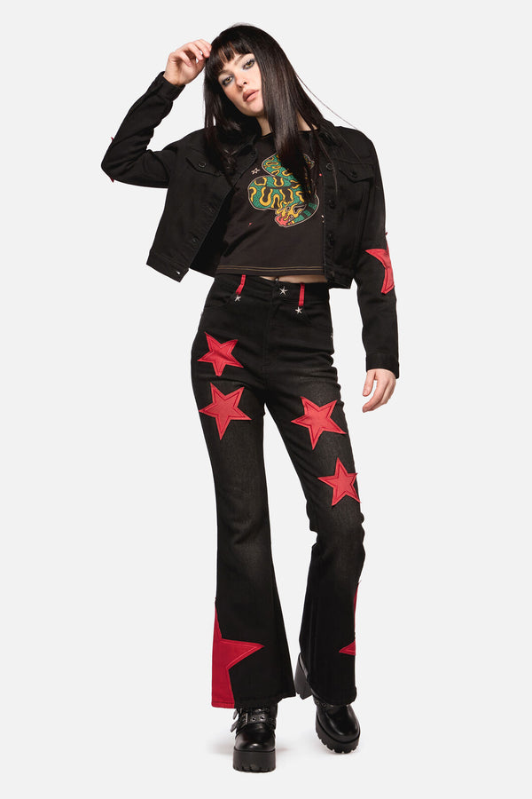 Dangerfield - Catwalk Assassin Jean - black-red