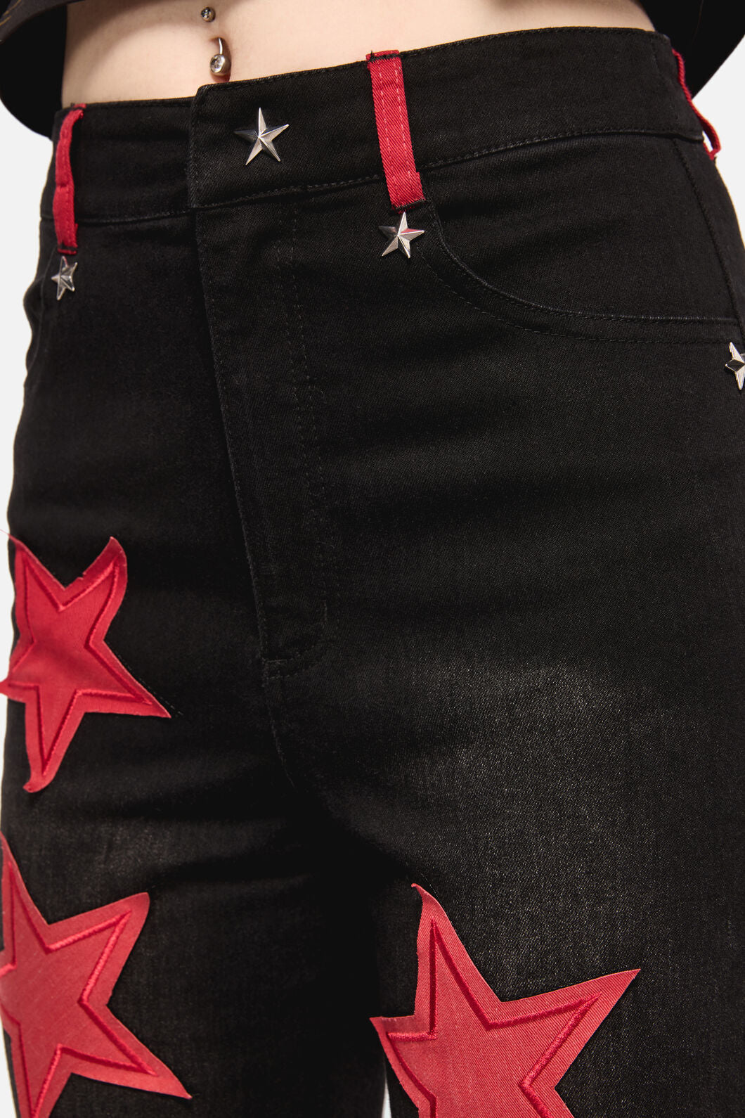 Dangerfield - Catwalk Assassin Jean - black-red